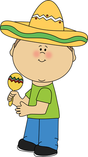 Boy With Maraca Clip Art - Kids With Instruments Clipart (281x500)