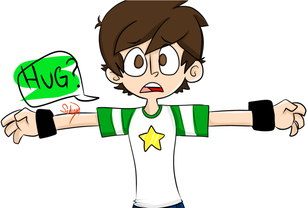 Hug By Lewisrockets - Cartoon (1095x730)