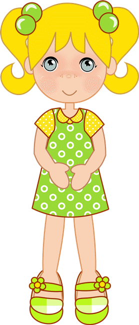 Sementinha Missionária - Bonequinhas - Girl Clipart Girl Stuff Minus Bonecas (278x650)