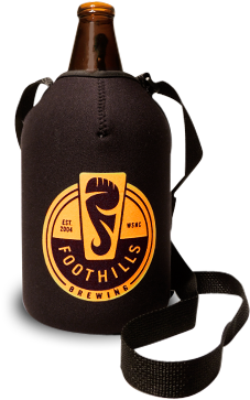 Foothills Growler Cozy - Foothills Barrel Aged Total Eclipse Stout (387x382)