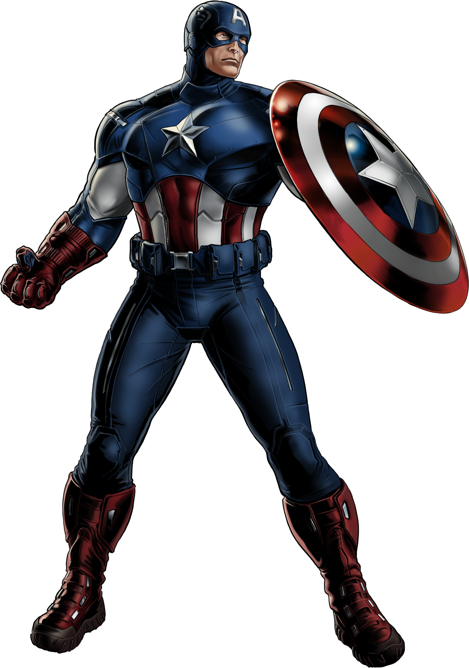 Capitan America Png Hd - Marvel Captain America Png (1554x2212)