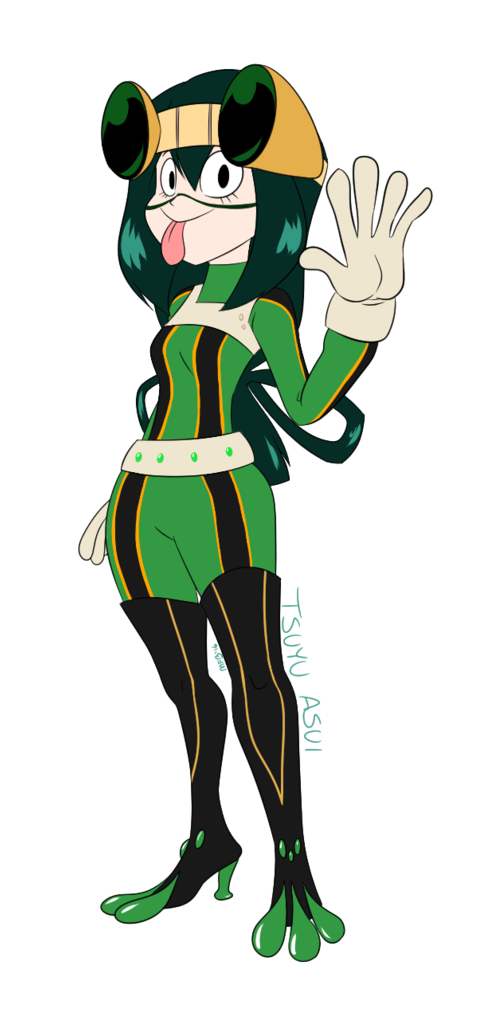 Tsuyu Asui By Mysteryfanboy718 - Cartoon (717x1115)