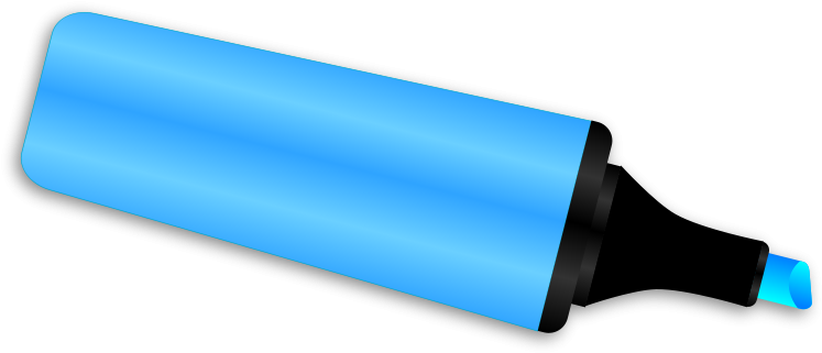 Highlighter Clipart - Highlighter Clipart (1200x560)