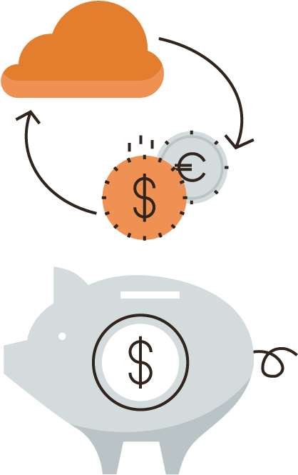 By Moving To The Cloud Businesses Can Save Money Illustrated - Coin (492x746)