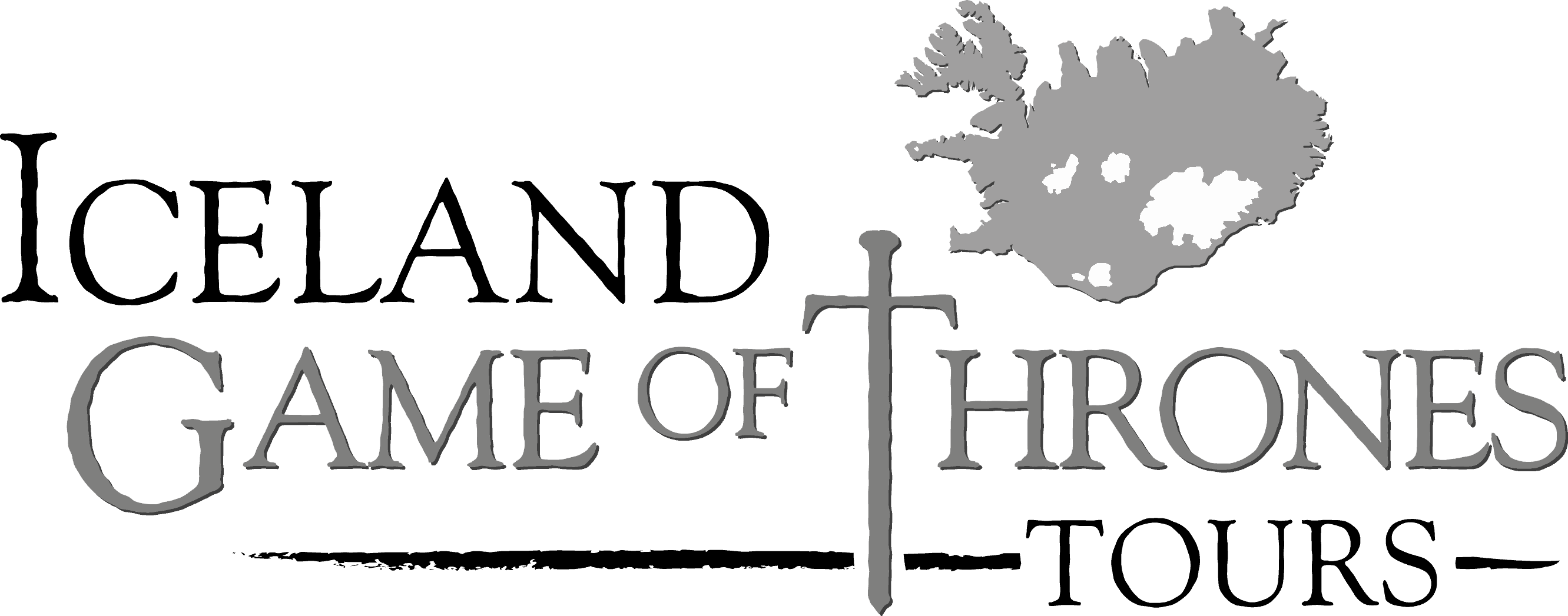 Iceland Game Of Thrones Tours - Iceland Map (2663x1047)