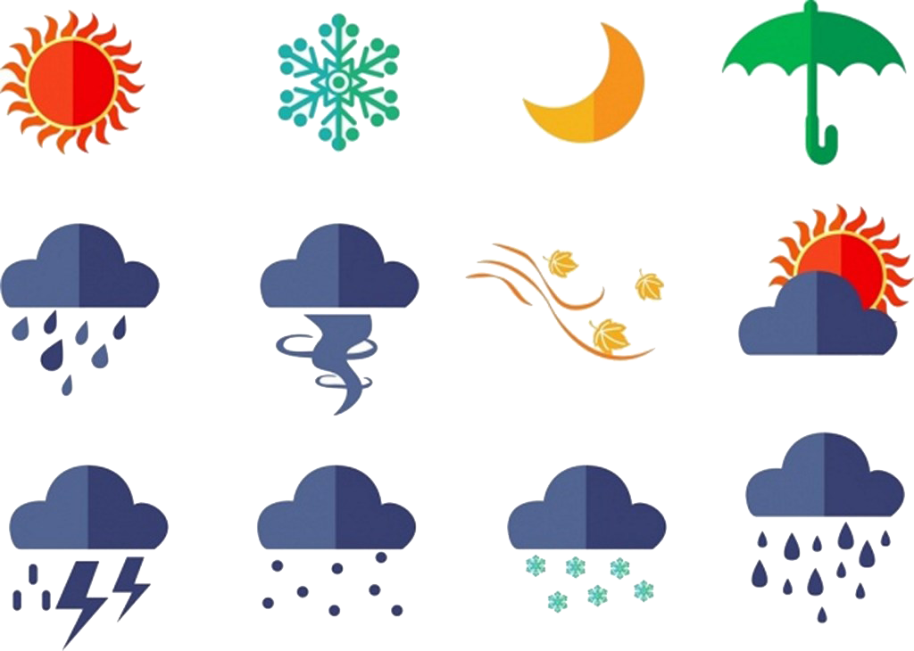 Euclidean Vector Rain Weather Icon - Clima Diferentes Icono (1024x730)