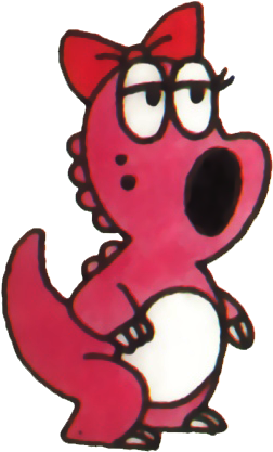 A Battle Beetle From Super Mario Land 2 On The Gameboy - Birdo Doki Doki Panic (308x435)