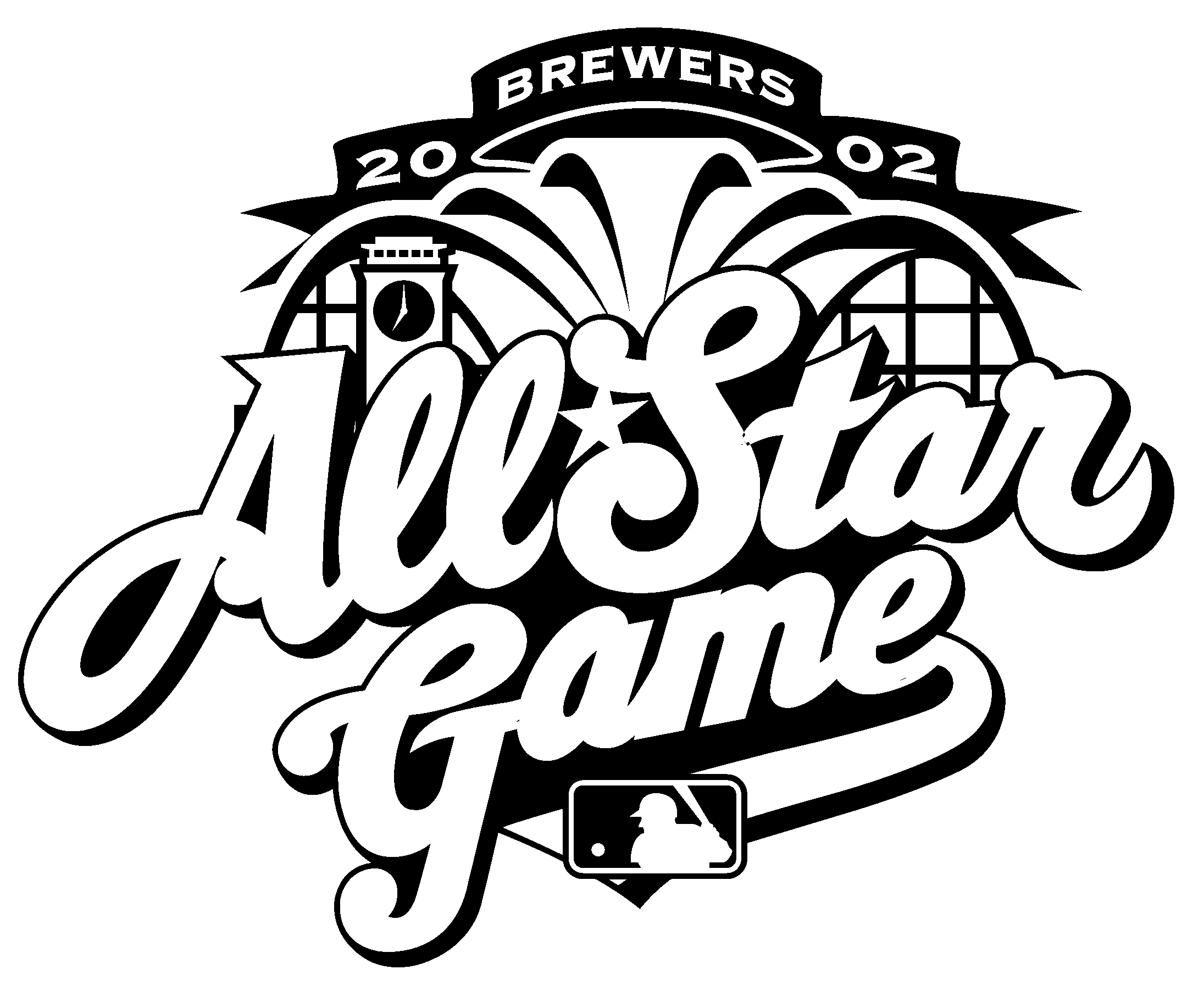 All Star Game Logo Black And White - All Star (2400x2400)