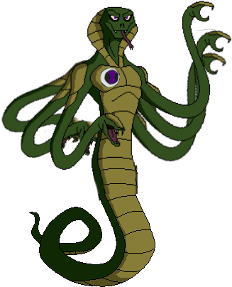 It Has A Snake Tongue And Fangs - Ben 10 Omniverse Snakepit (384x482)