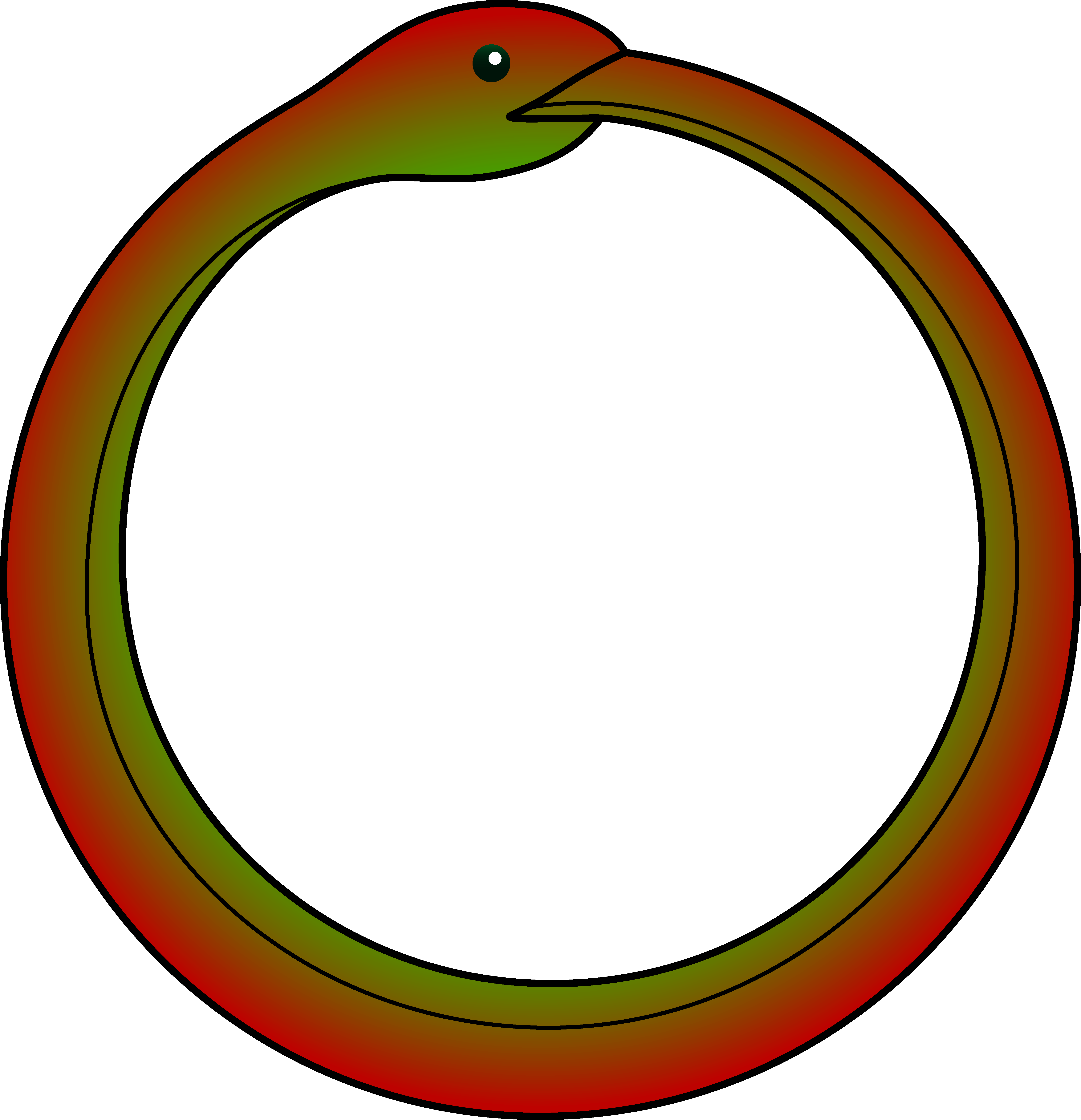 Snake Clip Art - Snake In A Circle (5671x5877)