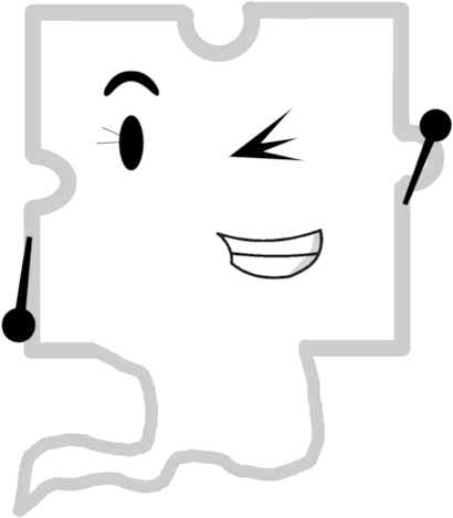 Jigsaw As A Ghost Vector - Portable Network Graphics (423x479)