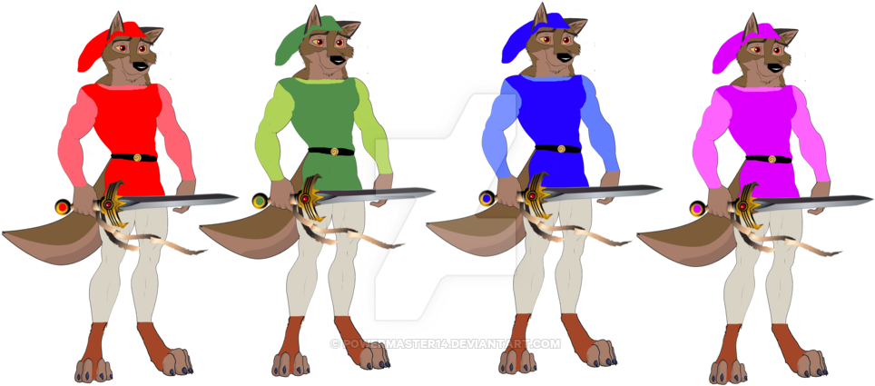 Balto Four Swords By Powermaster14 - Cartoon (1024x483)