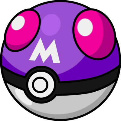 Pokeball Png Download - Pokemon Master Ball Png (400x400)