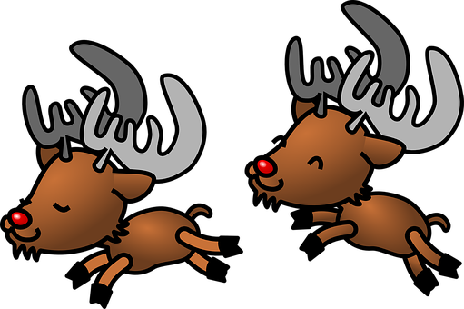 Karibu, Rentier, Hirsch, Tiere, Wild - Rudolph The Red Nosed Reindeer (511x340)