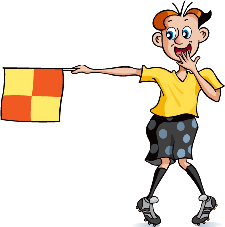 Si Tu Observes Bien Le Drapeau Qu'il Tient, Tu Peux - Cartoon (600x460)