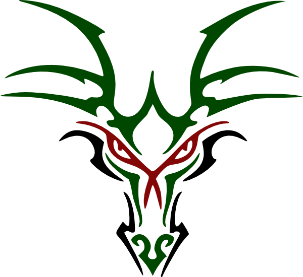 Green Dragon Head Clip Art Clipart Panda - Green Dragon Head Logo (600x550)