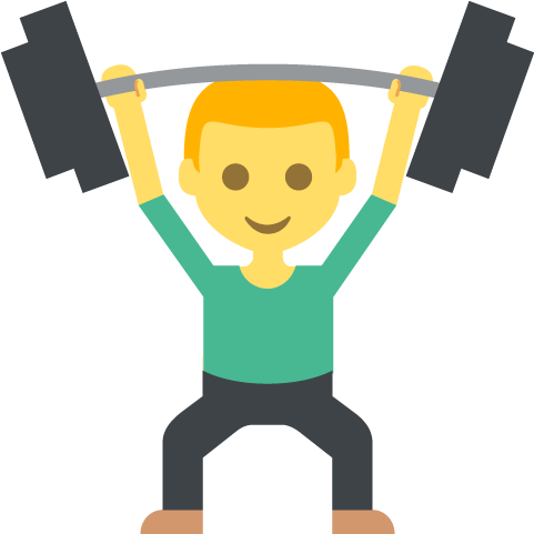 Lima01 1692 Weight Lifter - Pesas Emoji (512x512)