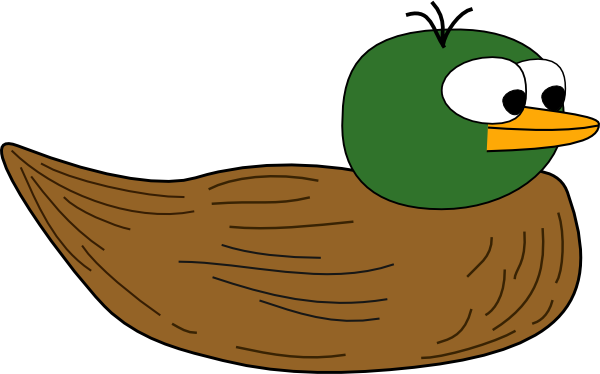 Cartoon Duck Png (600x374)