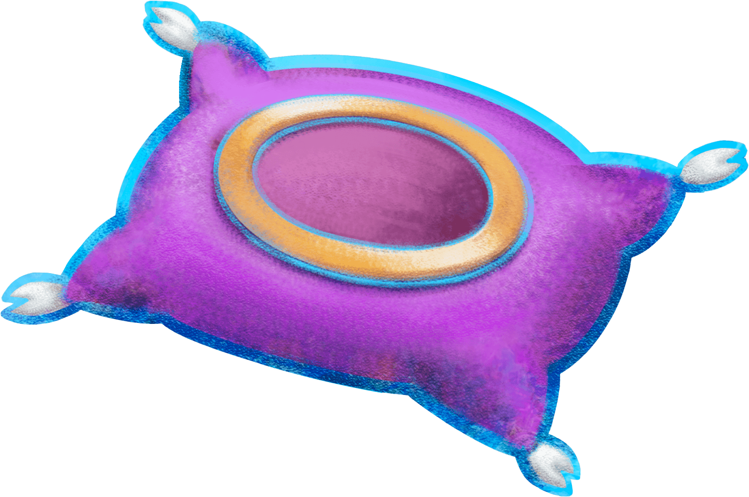 A Purple Pillow From Mario & Luigi - Nintendo 3ds (1506x999)