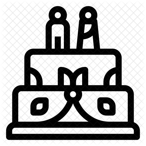 Wedding Cake Icon - Vector Graphics (512x512)