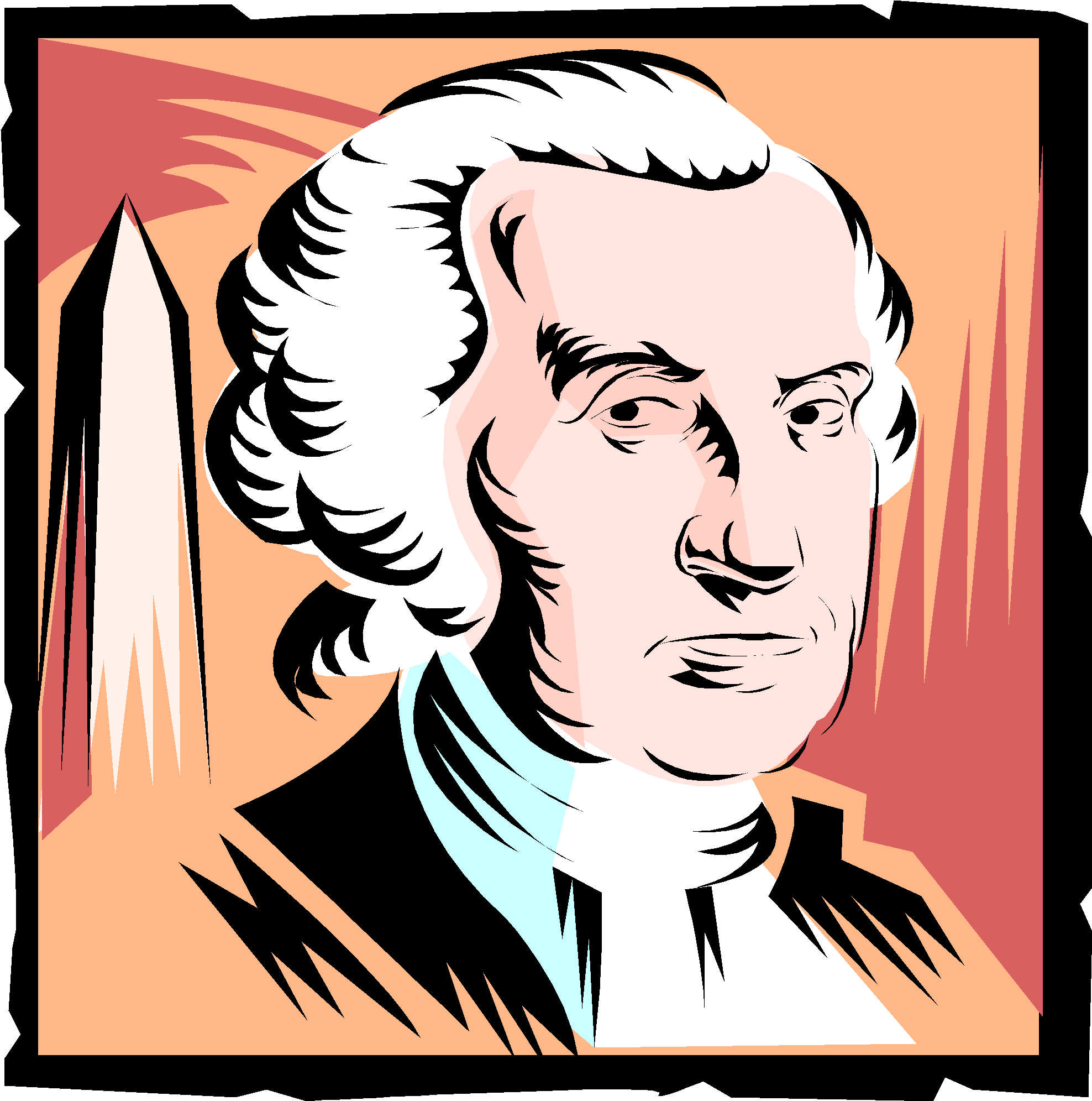 As The Nation's First President, George Washington - Illustration (2057x2154)