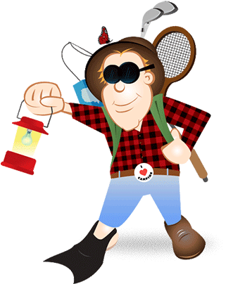 As You Browse Around You Will Find Me Throughout The - Travel Cartoon Transparent Gif (350x413)