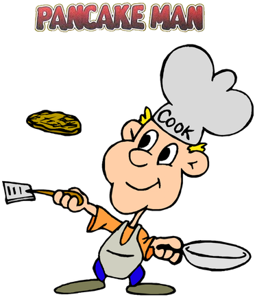 Pancake Clipart Pancake Man - 5 Things To Do When You Are Bored (386x450)