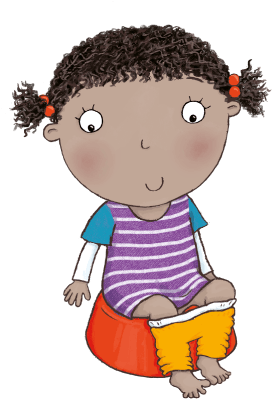 My Child Won't Sit On The Toilet Or Potty - Cartoon Potty Training (433x428)