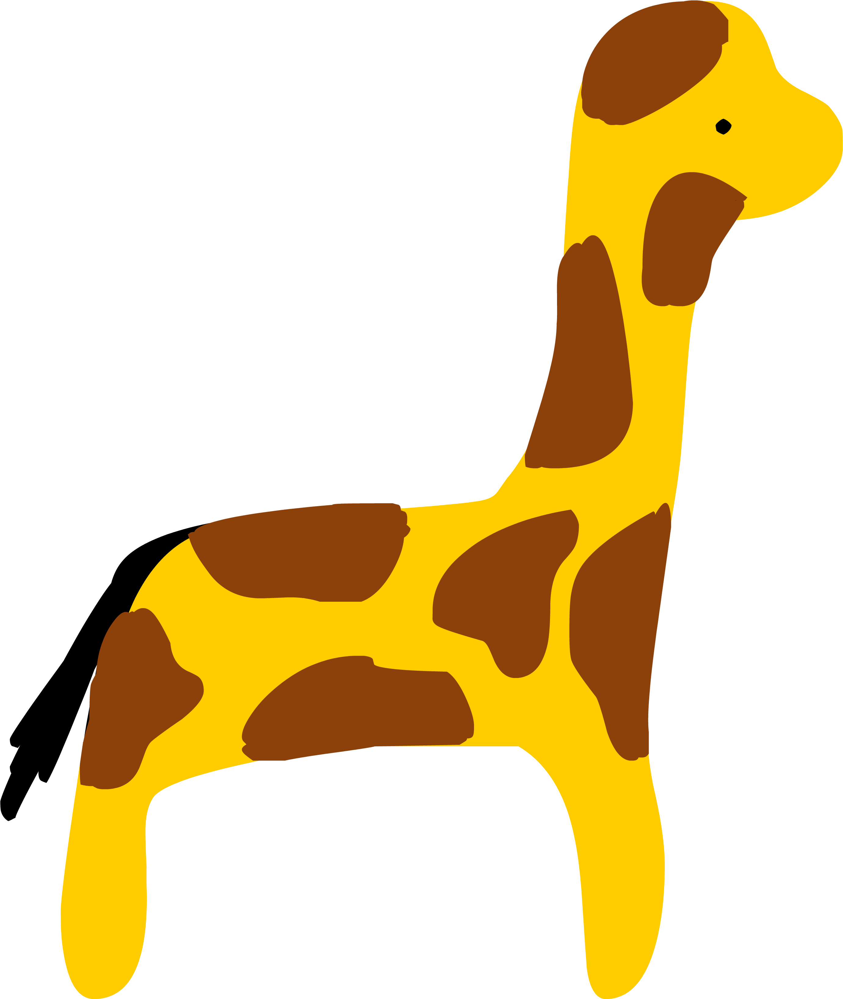 Giraffie - Giraffe (3080x3273)