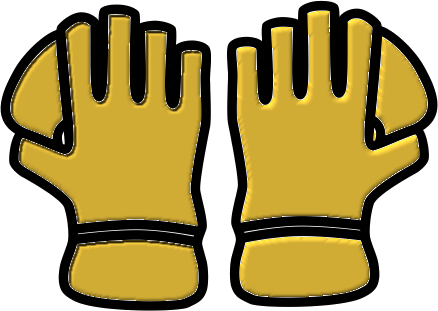 Wicketkeeper Gloves Gold - Cricket (438x311)