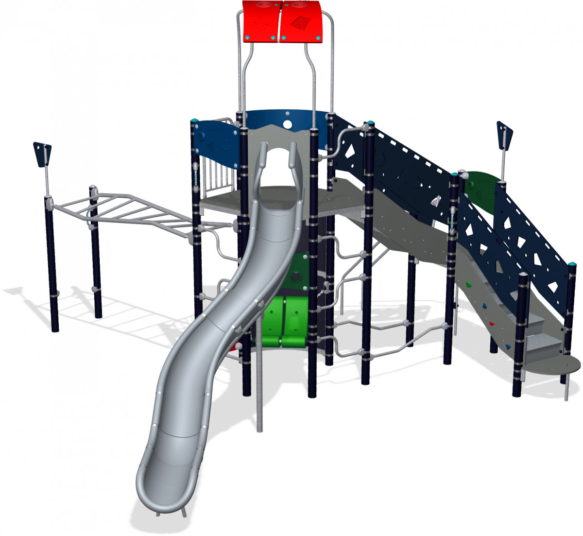 Ele500016 Cad1 Us - Playground Slide (1200x1103)