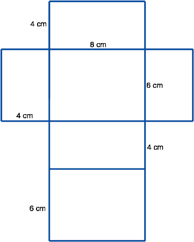 5 - Net Drawing Of A Rectangular Prism (390x485)