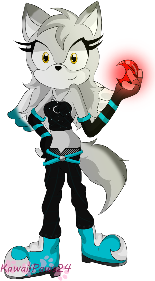 Midnight The Wolf Angel By Kawaiipaws24 - Cartoon (699x1142)