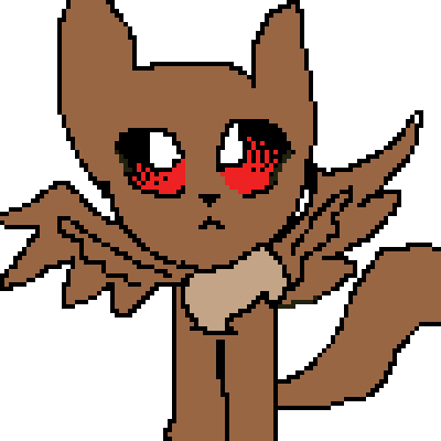 Evil Angel Cat - Cartoon (400x400)