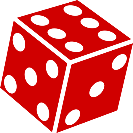 Dados D20 Sistema De La Quema De Juego De La Rueda - Red Dice Clip Art (512x512)