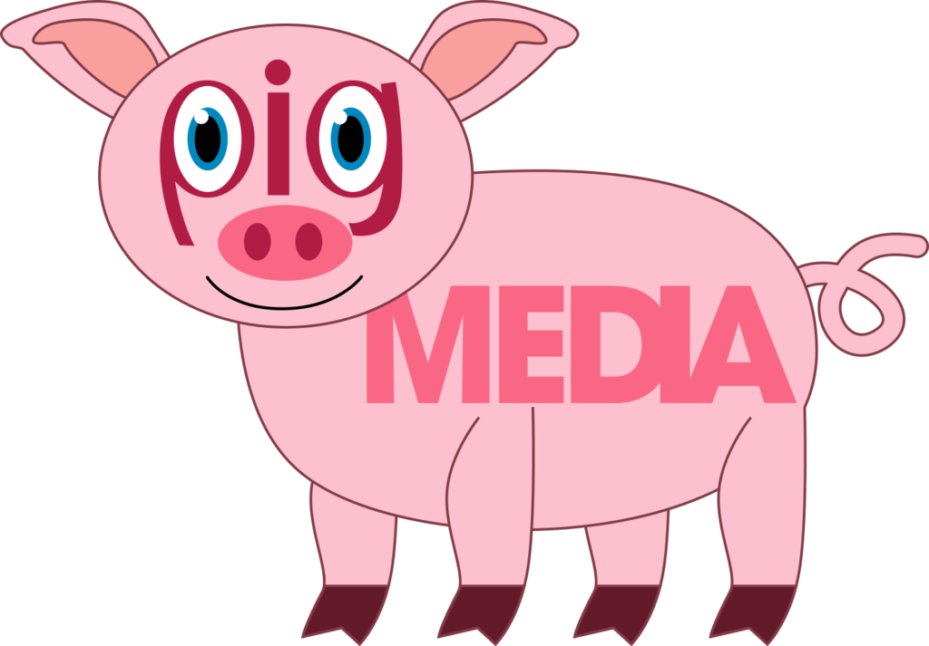Pig Media Logo By Lamonttroop - Domestic Pig (1024x713)