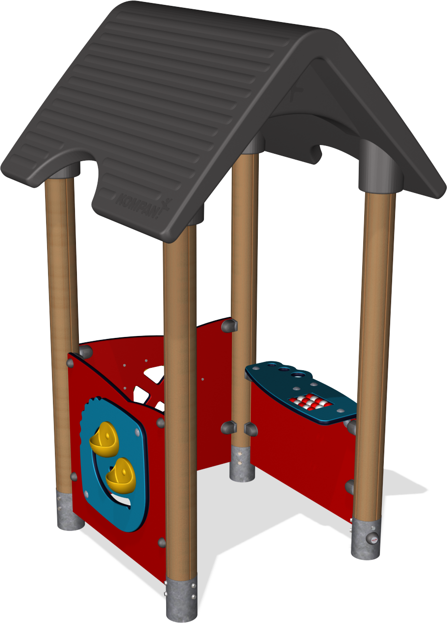 Playground Equipment Parks And Schools Kompan,kompan - Playhouse (912x1272)