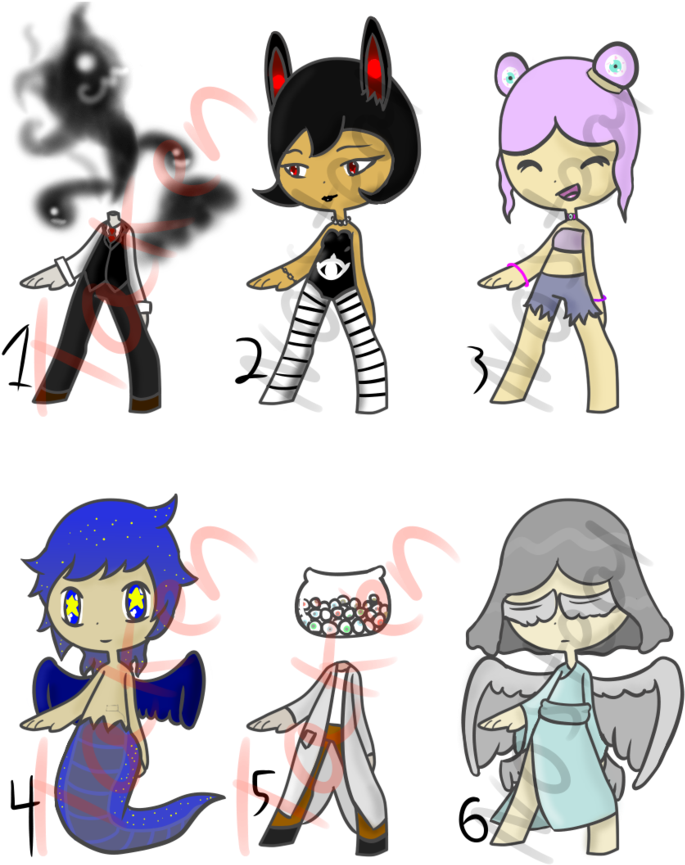 Adopt Batch 9 By Emptyproxy - Cartoon (696x1146)