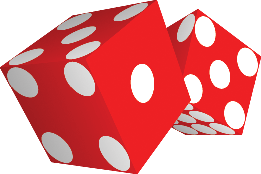 Dice Wall Decal Cutout - Wallhogs Dice Cutout Wall Decal Size: 24" H X 36" W (524x350)