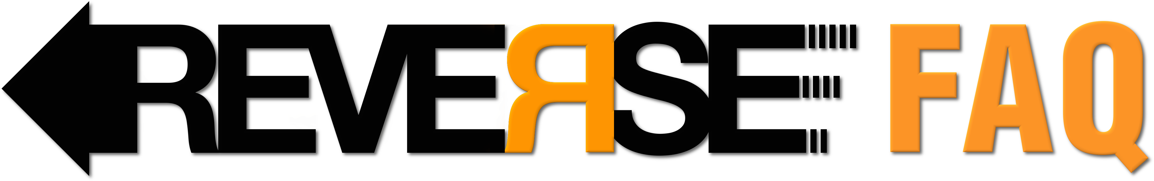 Reverse Faq Black Bevel Shadow - Graphic Design (4504x730)