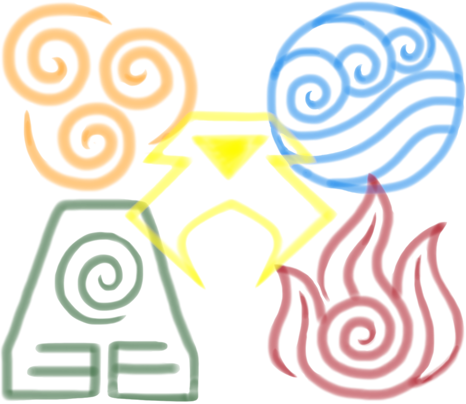 Hi, All I Hope You're Having A Bangarang Week I Wanted - Avatar The Last Airbender Elements Vector (924x800)