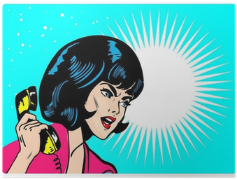 Angry Woman On Phone Retro Clip Art Comics Book Style - Good Fucking Morning (400x400)