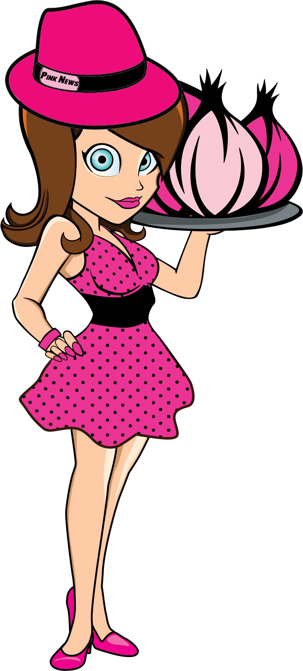 Standing Lady Cutout Pink News - Pinknews (2000x2800)