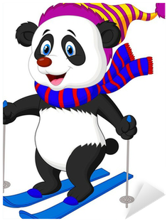 Panda Skiing (400x400)