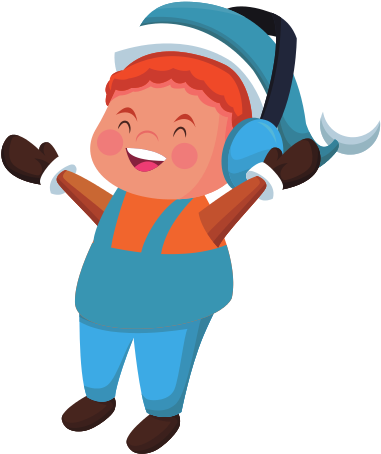 Cute Boy Christmas Cartoon - Animated Film (550x550)