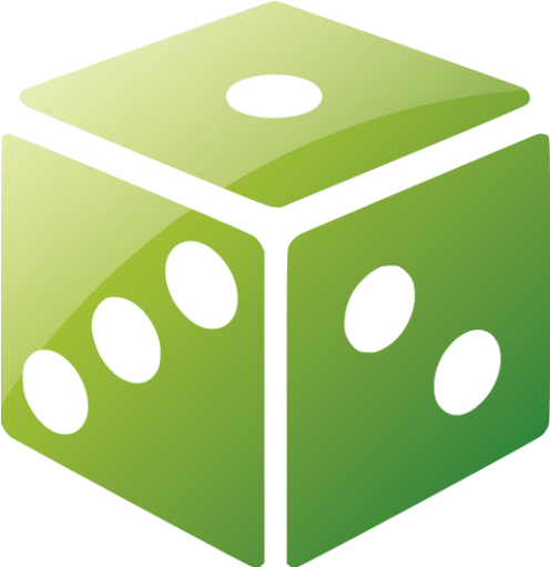 Web 2 Green Dice Icon - Pink Dice Png (512x512)