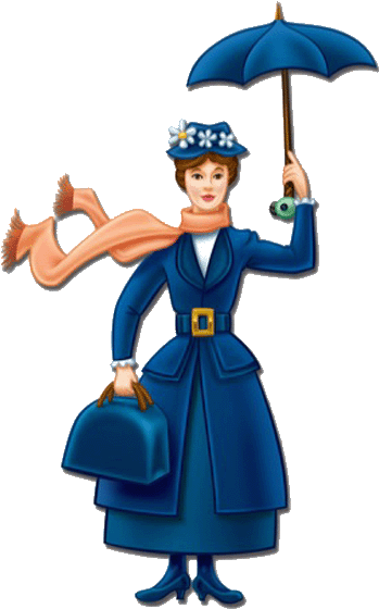 Mary Clip Art - Mary Poppins Clipart (375x589)