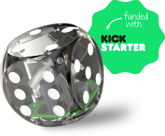 Self-rolling, Motorized Dice - Esington Glass Productivity Timer (trio, Mini) (568x468)