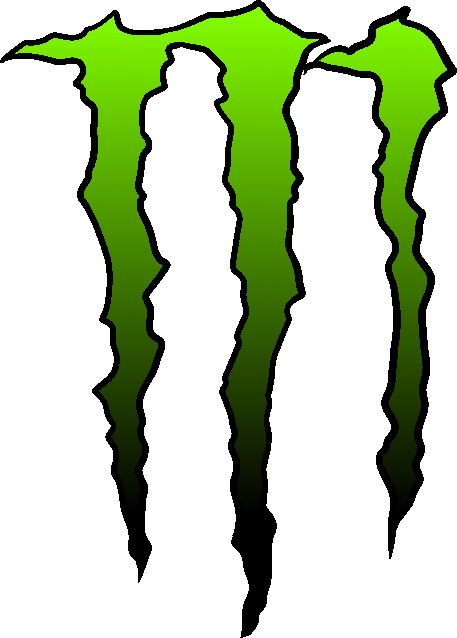 Logo Clipart Monster Energy - Monster Logo Green (457x638)