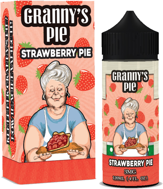Strawberry Pie - Granny's Pie - 120ml - E-liquid - Electronic Cigarette Aerosol And Liquid (800x800)